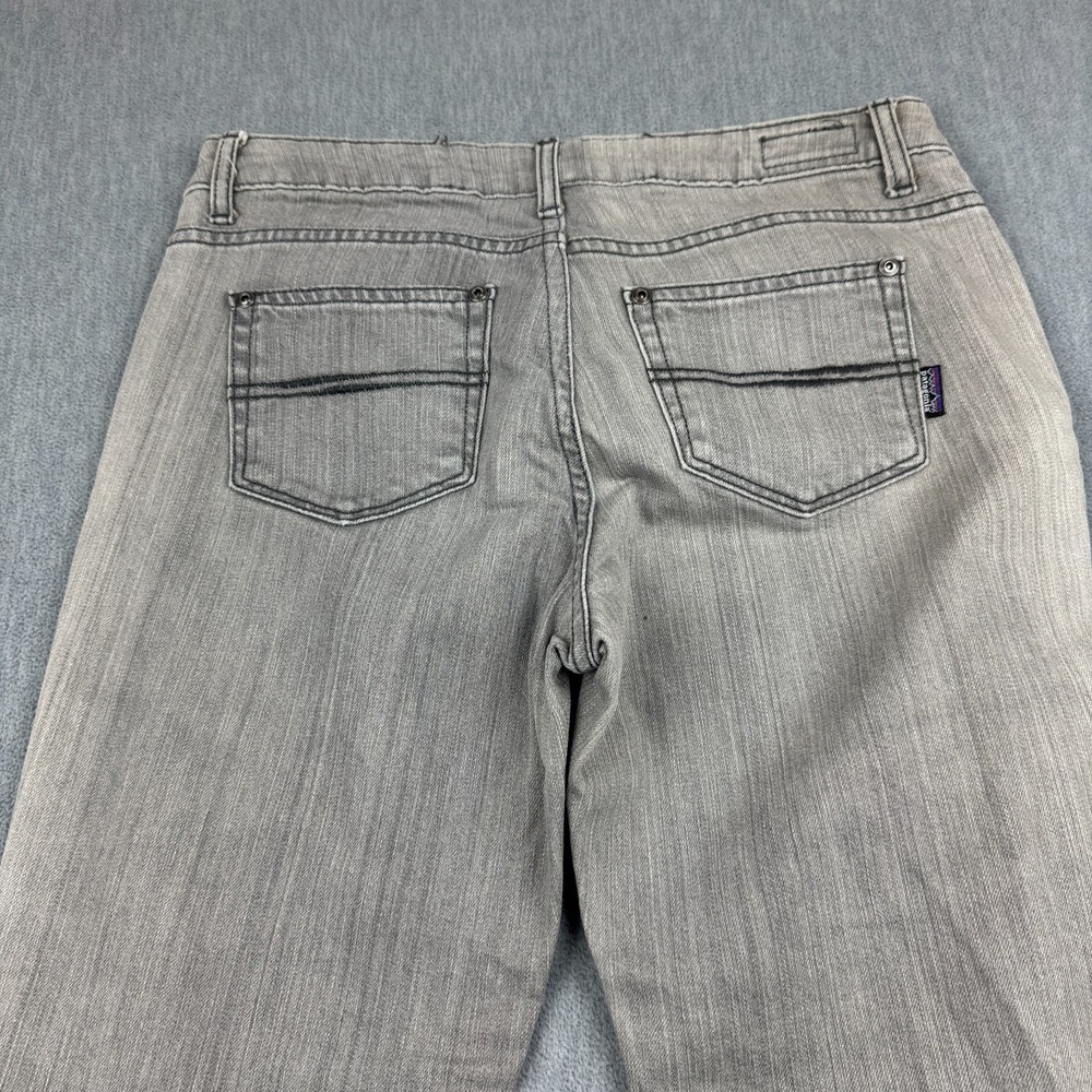 Patagonia Jeans Womens 29X30 Gray Low-Rise Straight Denim Organic Cotton 56931 - Picture 13 of 15